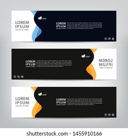 abstract banner template, vector illustration