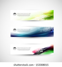 Abstract banner template, Vector illustration