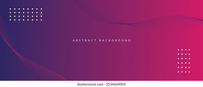 Abstract banner template. Abstract vector illustration of business webinar horizontal banner template design.	