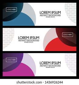 abstract Banner Templates background design vector