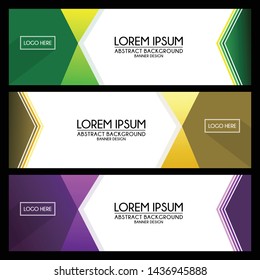 abstract Banner Templates background design vector