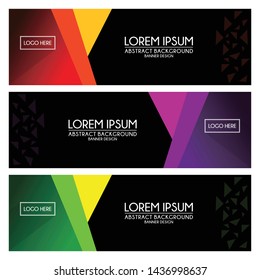 abstract Banner Templates background design vector
