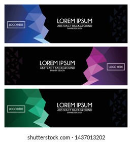 abstract Banner Templates background design vector