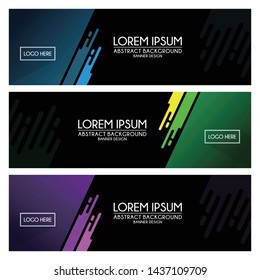 abstract Banner Templates background design vector