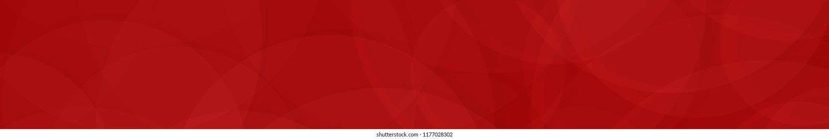 Abstract banner of translucent circles in red colors