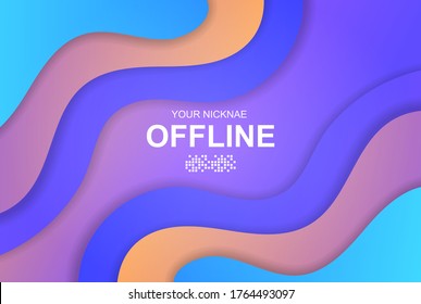Twitchオフライン ストリーマ放送用の抽象的バナー ベクター画像 のベクター画像素材 ロイヤリティフリー Twitchオフライン ストリーマ放送用の抽象的バナー ベクター画像 のベクター画像素材 ロイヤリティフリー