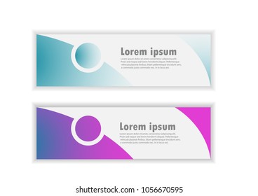 abstract banner vector 