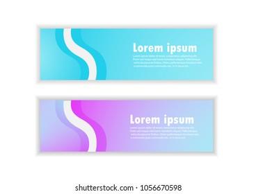 abstract banner vector 