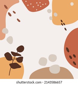 Abstract banner vector, Boho abstract card, printable boho shape, abstract vector illustration, pattern
