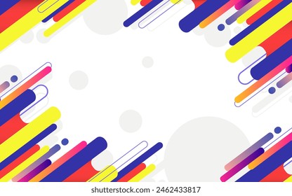 
Abstract banner with vector colors