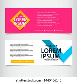 Abstract banner vector template. Design illustration for banner; advertising; greeting cards or print.
