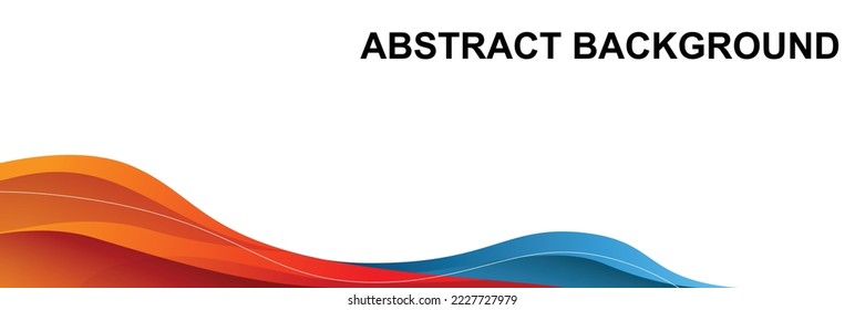 Abstract banner with wave  gradient color vector design. eps10