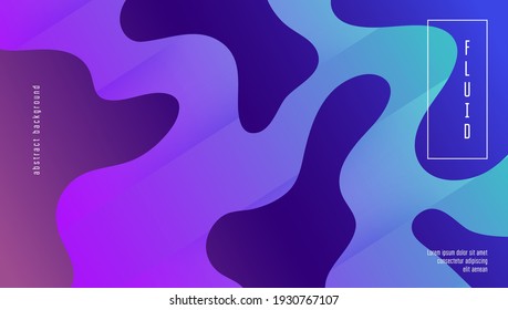 Abstract Banner. Wave Neon Cover. Violet Mobile Flyer. Colorful Template. Modern Element. Bright Frame. Gradient Design. Flat Landing Page. Violet Abstract Banner