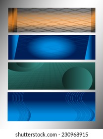 Abstract Banner web set 