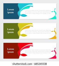 Resumen de fondo de plantilla web de pancartas con iluminación de vectores de espacio de copia