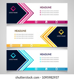 Abstract Banner Web Template Vector