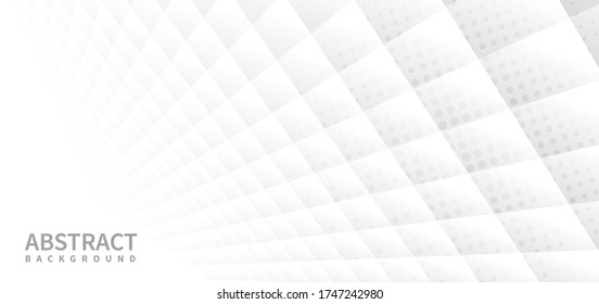 Abstract banner web white and gray geometric square pattern corporate design background. Vector illustration