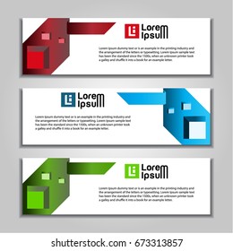 abstract banner website background template.