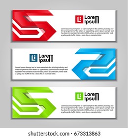 abstract banner website background template.