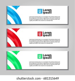 abstract banner website background template.