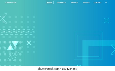 Abstract banner for website background vector illustration