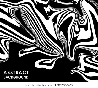 ABSTRACT BANNER WITH WHITE STRIPES ON A BLACK BACKGROUND IN VECTOR