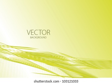 Abstract banner yellow shiny lines clip art