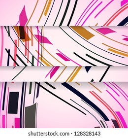 Abstract banner for your design.