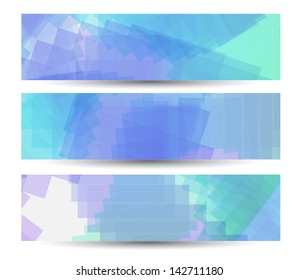 Abstract banner for your design, colorful digital Illustration.
