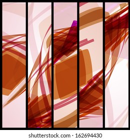 Abstract banner for your design, colorful digital Illustration.