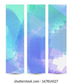 Abstract banner for your design, colorful digital Illustration.