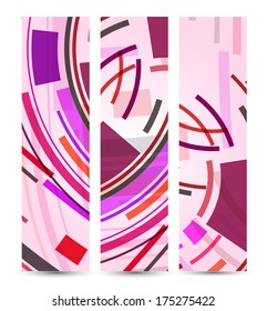 Abstract banner for your design, colorful digital Illustration.