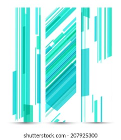 Abstract banner for your design, colorful digital Illustration.