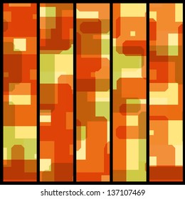 Abstract banner for your design, geometric shape illustration.