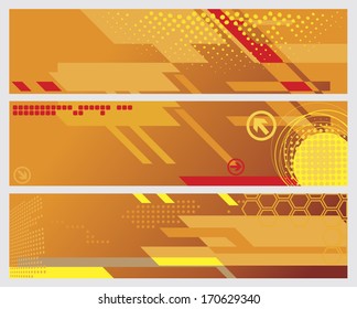 Abstract banners
