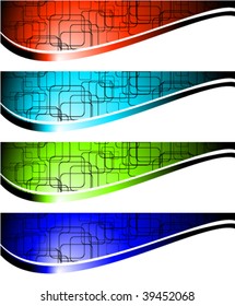 abstract banners