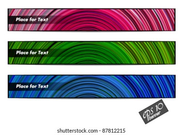 abstract banners