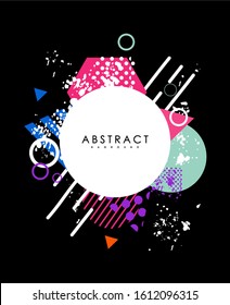 Abstract banners, background colors and lines in a beautiful combination. Modern vector template for design of posters and much more