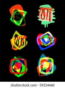 Abstract banners - bubbles for speech. Vector illustration