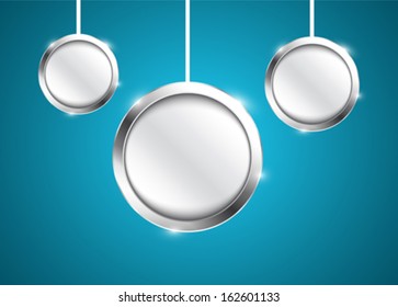 Abstract banners. Christmas balls. Vector illustration