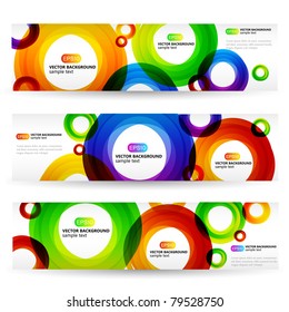 Abstract Banners With Circles