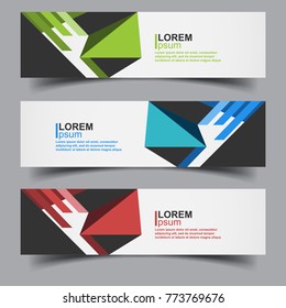 abstract banners design collection