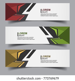 abstract banners design collection