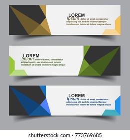 abstract banners design collection