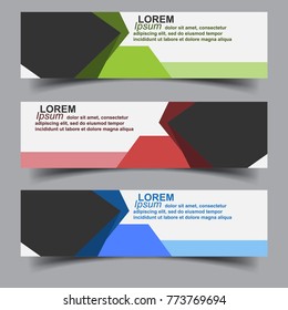 abstract banners design collection