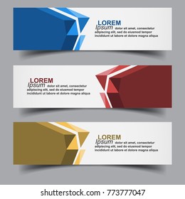 abstract banners design collection
