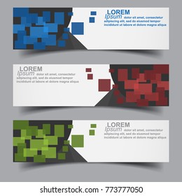 abstract banners design collection
