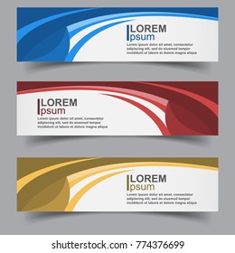 abstract banners design collection