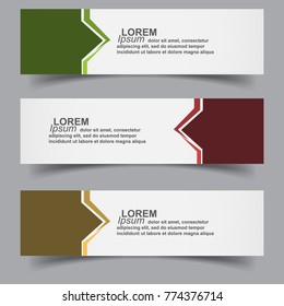 abstract banners design collection