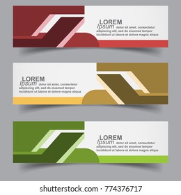 abstract banners design collection